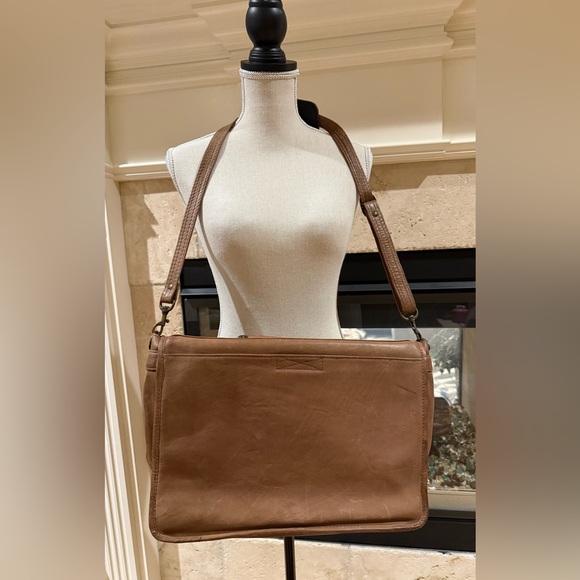 Brown Leather Messenger Bag - Picture 9 of 13